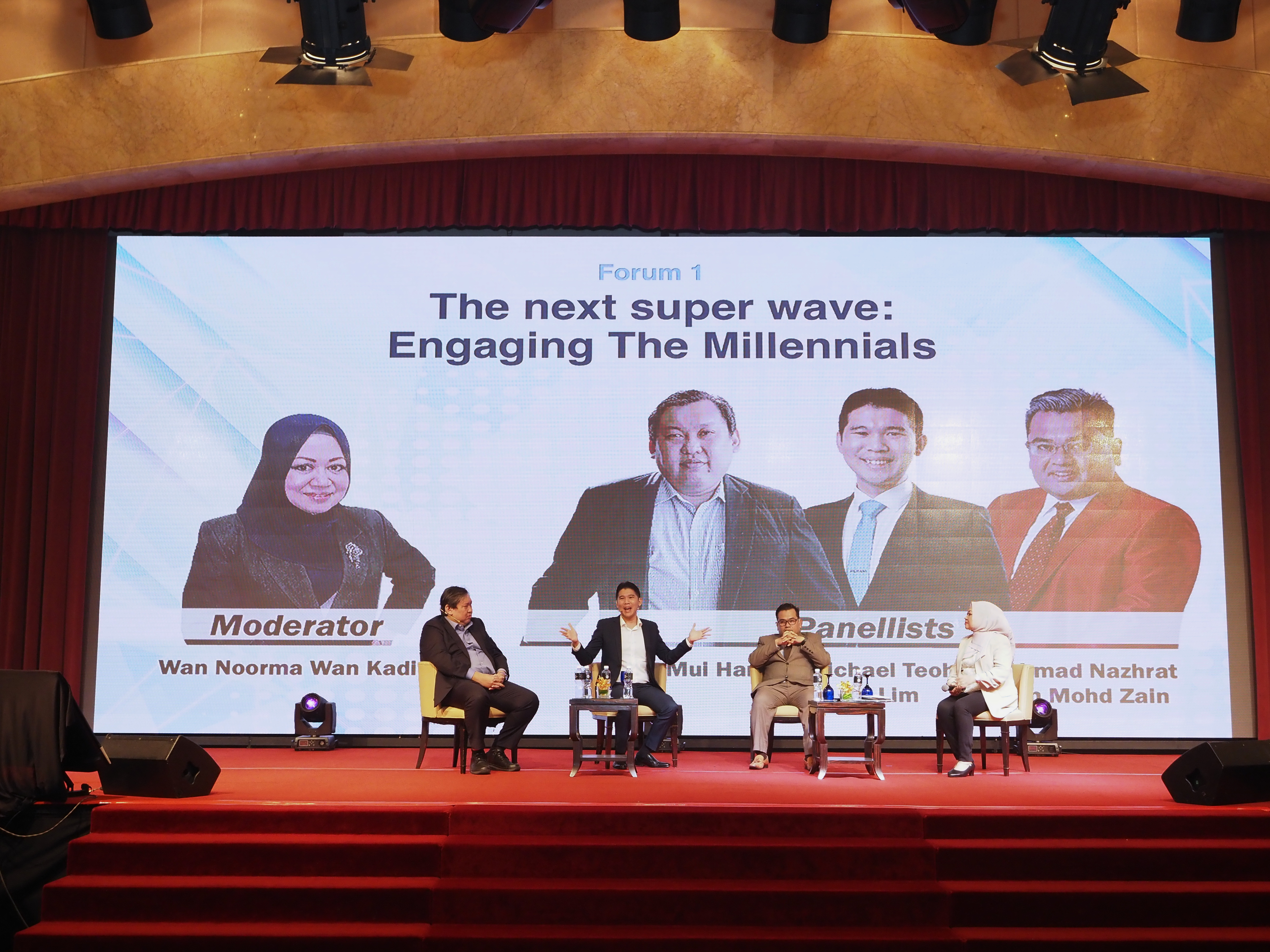Michael Teoh on panel — Engaging the Millennials